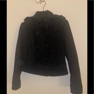 XXI Forever 21 Black Cropped Peacoat